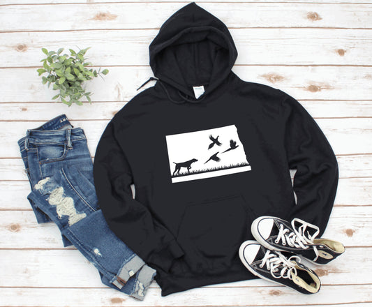 North Dakota Pheasant Hunting Unisex Hoodie