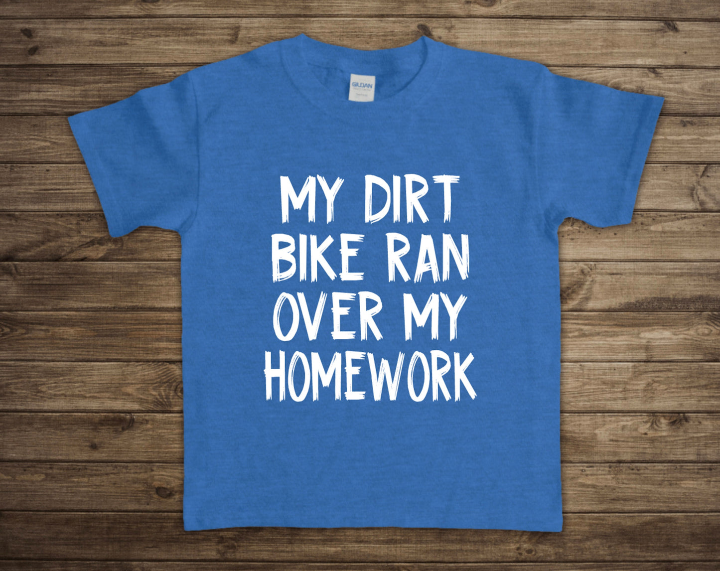 My Dirt Bike Ran Over My Homework Youth Graphic Tee