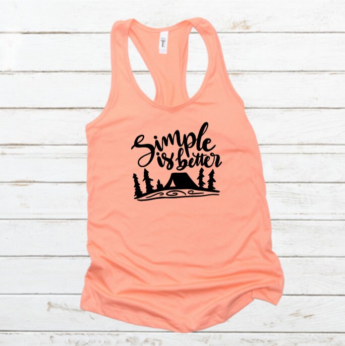 Simple Is Better Graphic Tank