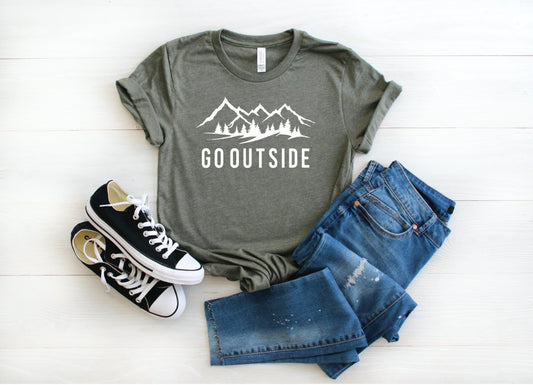 Go Outside Unisex Graphic Tee